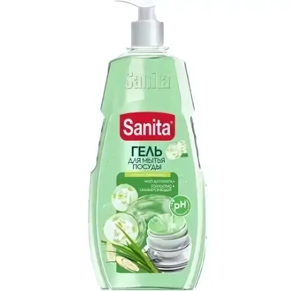 Гель мытья посуды SANITA Огурец и лемонграсс 900 г