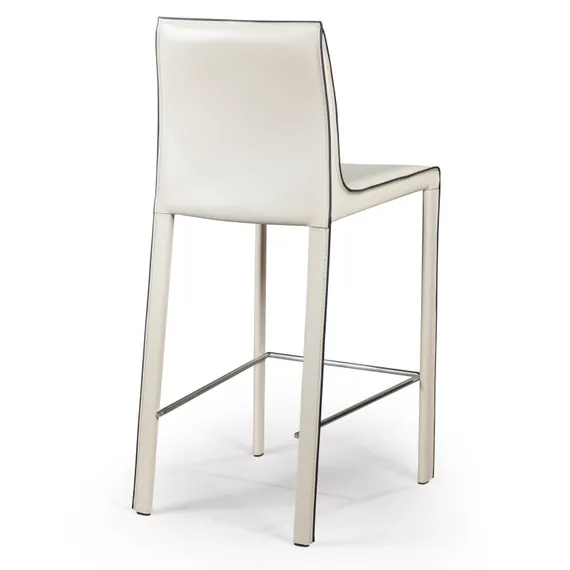 Полубарный стул Barrie 65 см бежевая кожа