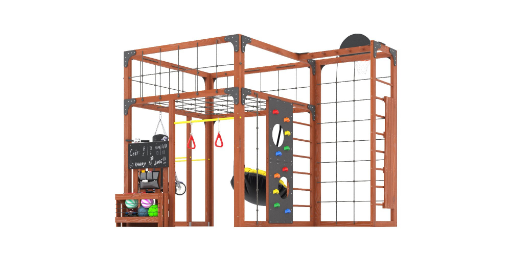 Детская площадка Савушка КУБ-2 (Махагон)