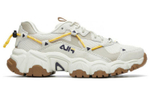 FILA Fila cat's Claw non-slip breathable low-cut sports casual shoes women's gray white yellow