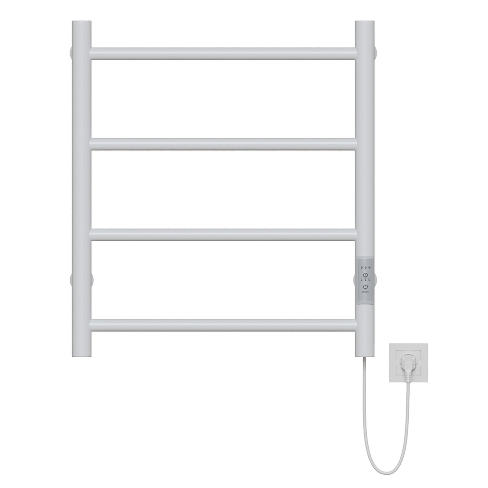 Полотенцесушитель MIXLINE VEGA  60х50 (таймер, 201 Вт, 4 перекладины) электрический БЕЛЫЙ