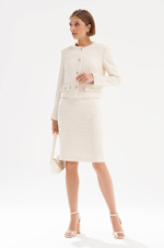 1989 Жакет женский (золотисто-молочный)