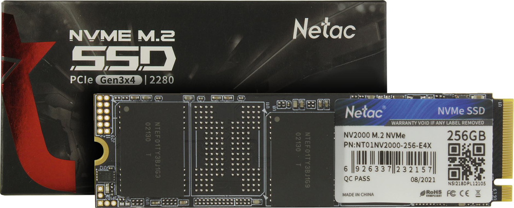 SSD 256 Gb M.2 2280 M Netac  NV2000  &lt;NT01NV2000-256-E4X&gt;