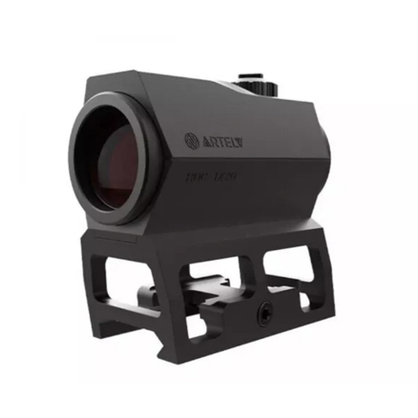 Коллиматорный прицел ARTELV RDC 1x20 (закрытый, 1х, точка 2 МОА, Weaver, IP67)