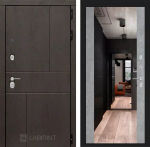 Дверь Входная Лабиринт URBAN С зеркалом Максимум Светлый бетон