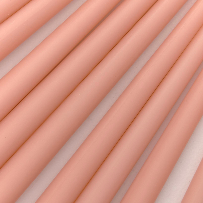 Свеча классическая 40 см, персиковый