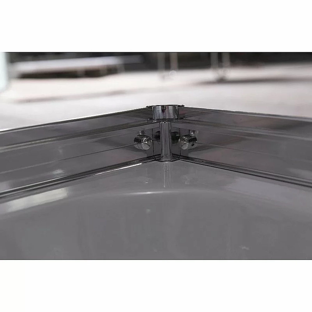 Душевой уголок Esbano ESR-8034 ESUGR8034 100х100 стекло рифленое, матовое/профиль хром