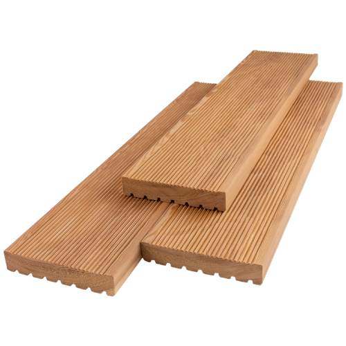 Террасная доска Вильвет лиственница 28*140 мм 2м-6м сорт Прима