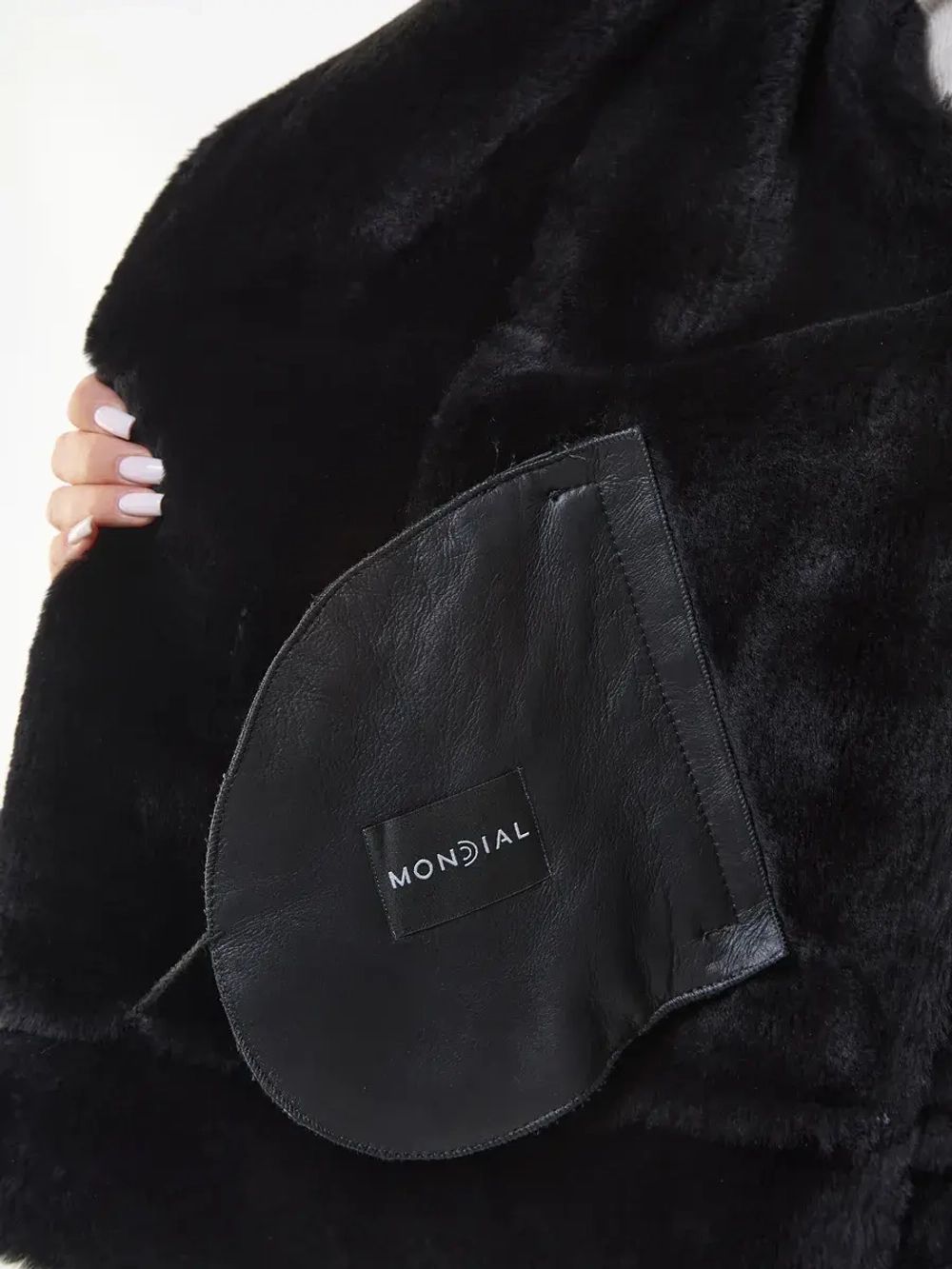 Дубленка зимняя натуральная с капюшоном авиатор пилот