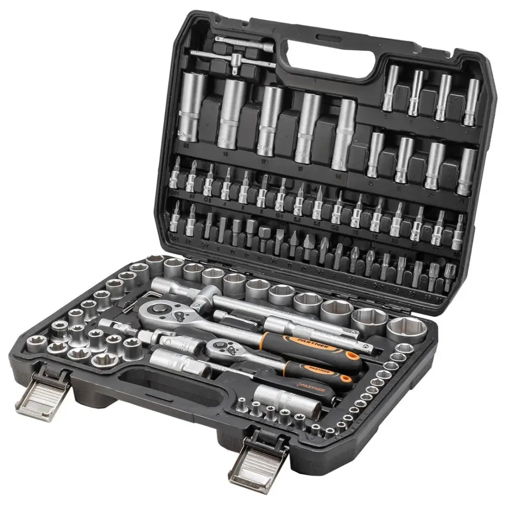 Набор инструмента 108пр.1/4''&amp;1/2''(6-гран)(4-32мм) Partner PA-41082-5