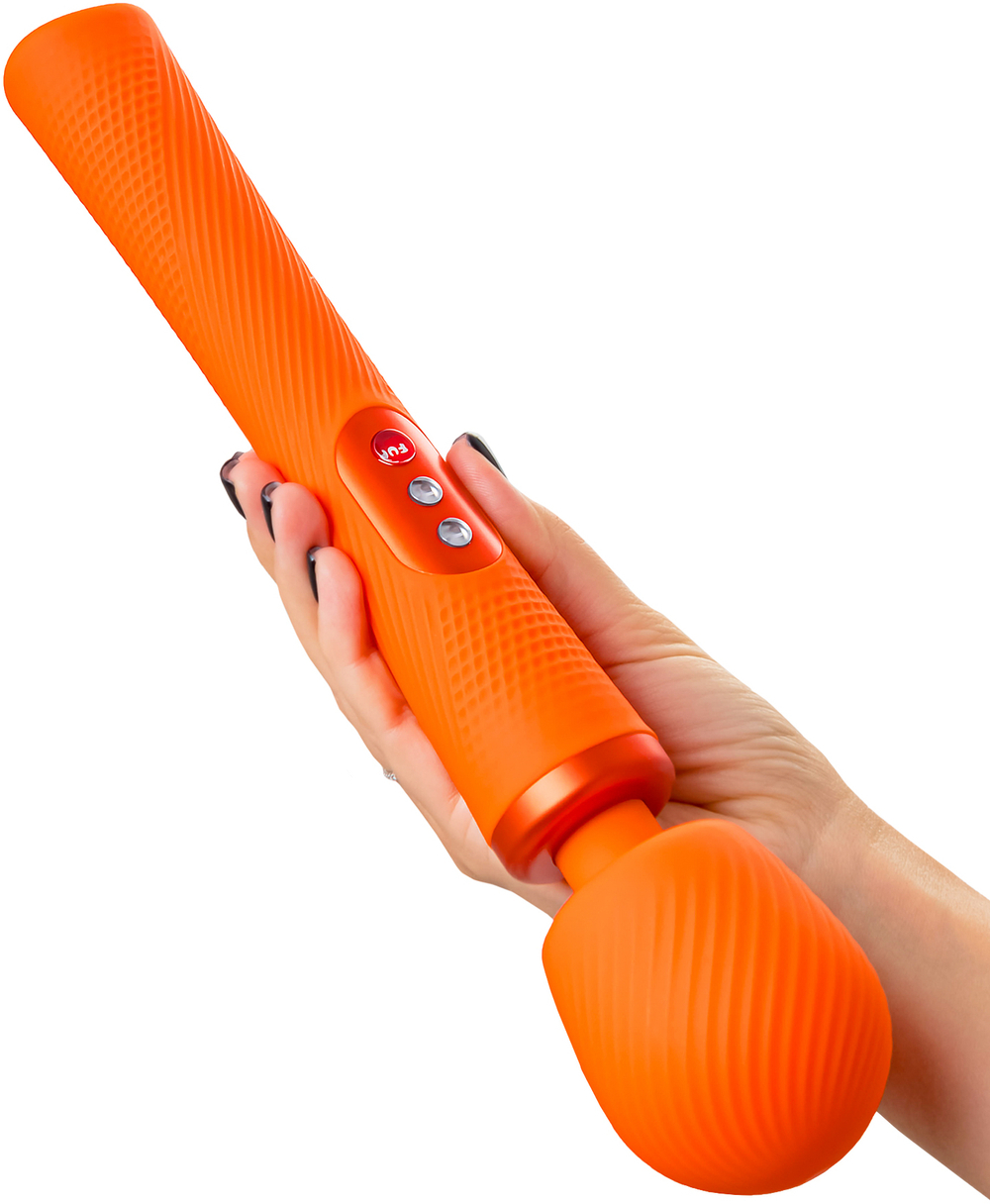 Мощнейший мибромассажер FF VIM VIBRATING WAND, оранжевый.