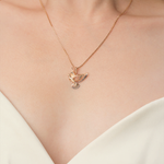 Подвеска «Голубь» из красного золота