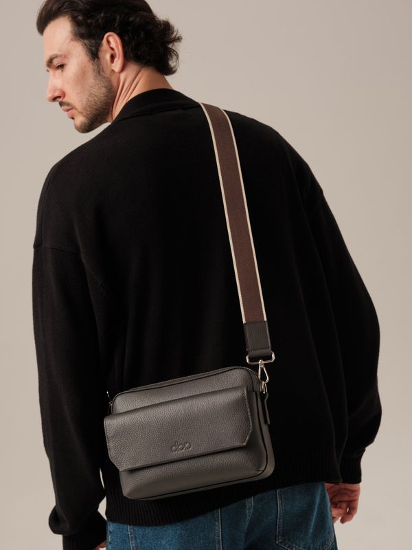 Мужская кожаная сумка Bora DBR 7113 темный лес