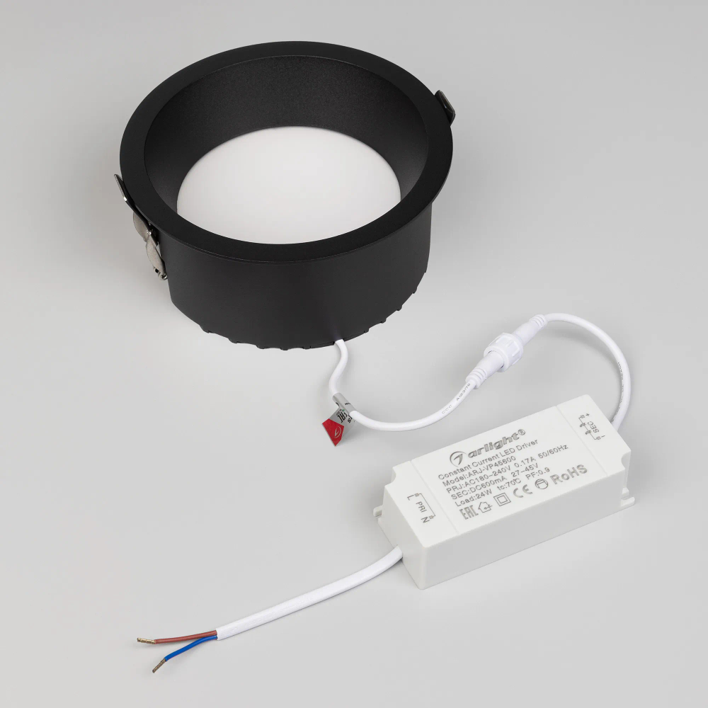 Светильник MS-DROP-BUILT-R158-30W Day4000 (BK, 90 deg, 230V) (Arlight, IP54 Металл, 5 лет) 041498