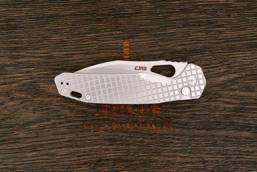 Нож складной CJRB Frack, клинок 99мм, сталь AR-RPM9, рукоять сталь текстура