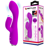 Вибростимулятор с клиторальным отростком с язычком Pretty Love Doreen (Цвет: фиолетовый)