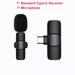 Беспроводной петличный микрофон K8 Type-C (черный)