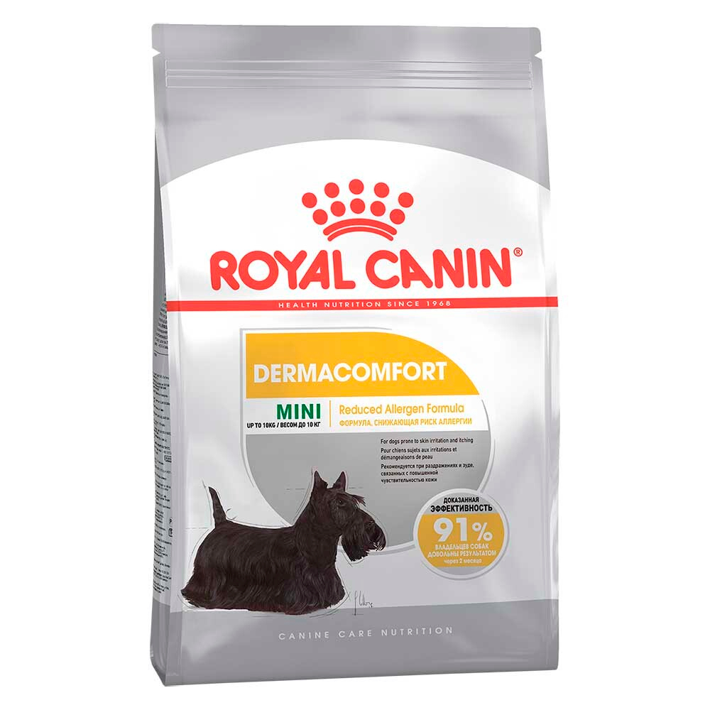 Royal Canin Mini Dermacomfort Adult - корм для собак мини пород с проблемной кожей и шерстью