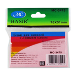 Блок для записей Basir, с липким слоем, 7.6*5.1 см, 100 листов, 5 цветов