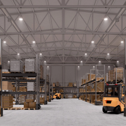 Светильник SP-ARIVA-MOTION-R350-200W White5000 (BK, 90 deg, 230V) (Arlight, IP65 Металл, 5 лет) 052863