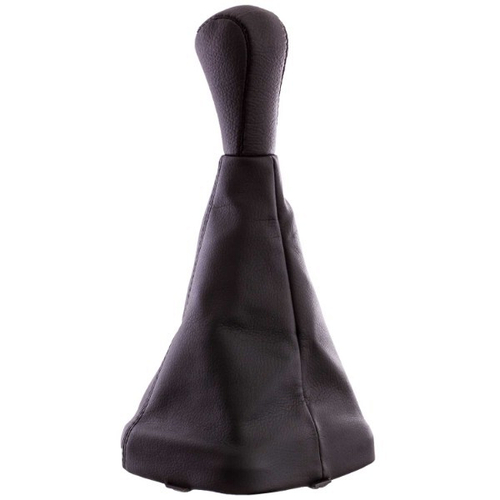 Ручка КПП /2114-2115/ иск. кожа с чехлом+рамка, черная (SKYWAY)