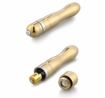 Классический золотистый вибратор Notabu - 12 см. (Цвет: золотистый)