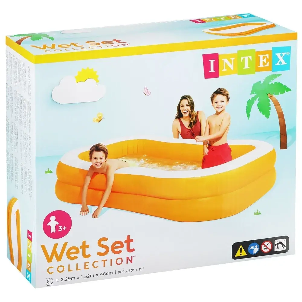 Бассейн Intex 57181 Мандарин 229х147х46см.