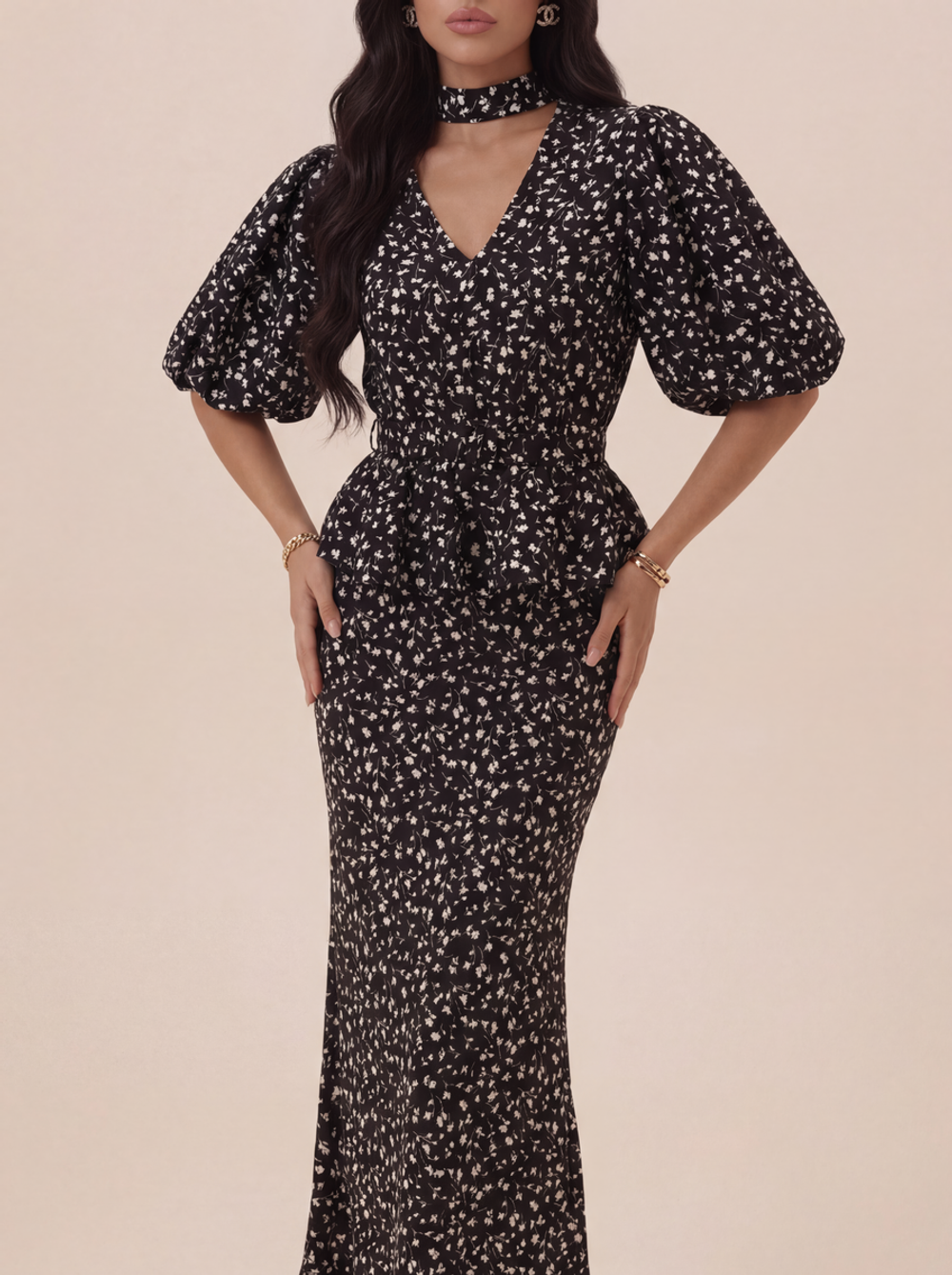 Блуза в цветочек