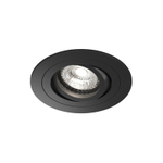 Встраиваемый влагозащищённый светильник HYDRO, IP44, до 15 Вт LED, GU10, алюминий, чёрный