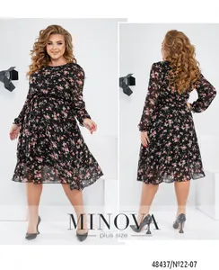 Платье 22-07-черный Minova