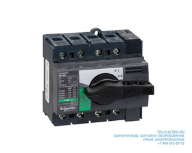 Schneider Electric Interpact INS/INV Выключатель-разъединитель 3P 80А рукоятка спереди