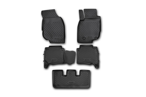 Коврики в салон TOYOTA Fortuner, 01/2013-2017, левый руль, 5 шт. (полиуретан) Element.NLC.48.110.210K