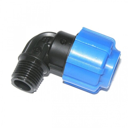 Отвод компрессионный ПНД Pro Aqua UNIO d32х3/4" наружная резьба