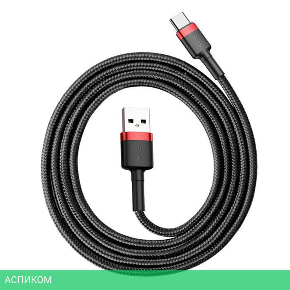 Кабель Baseus Cafule 1m Red/Black (CATKLF-B91)