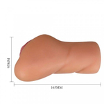 Мастурбатор реалистичный в виде вагины Eliana, коричневый