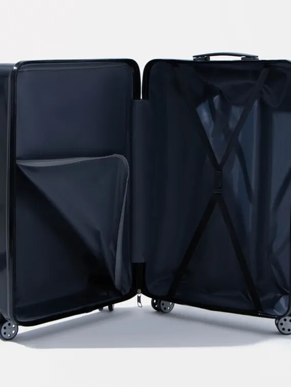 Чемодан большой 28", кодовый замок, цвет чёрный