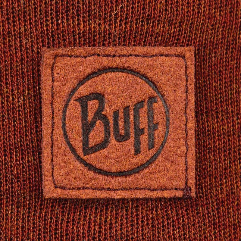 Теплый шерстяной шарф-труба Buff Wool heavyweight Solid Sienna Фото 3
