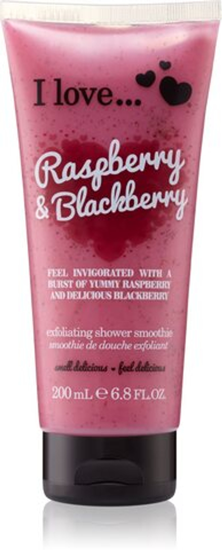 I love... Raspberry & Blackberry - скраб для душа /   200  ml  / GTIN 5060217188736