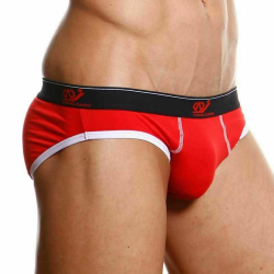 Мужские трусы слипы красные WangJiang WG00130