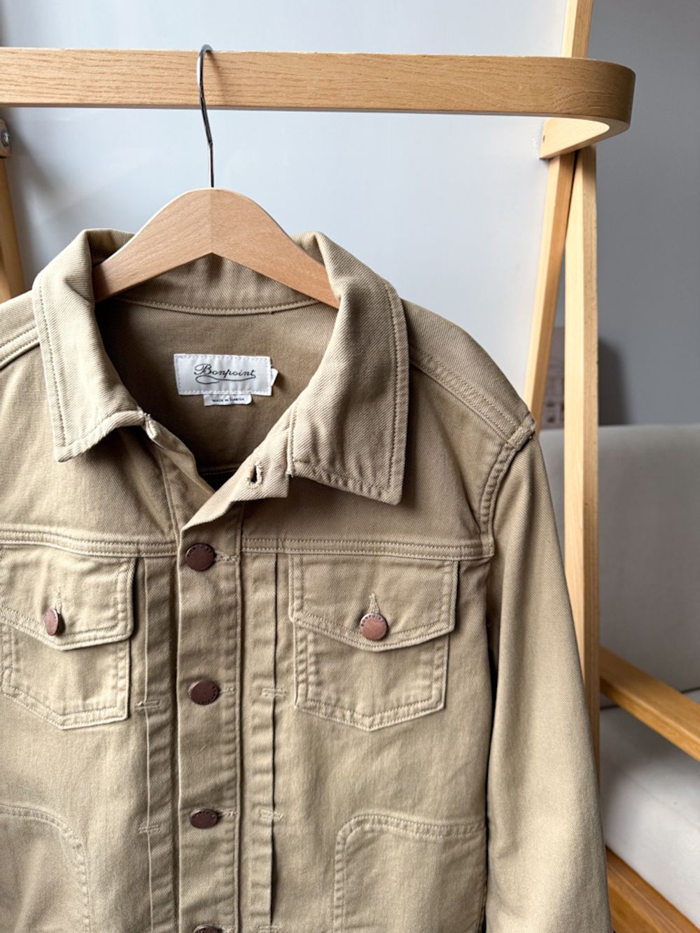 Хлопковая куртка-рубашка Bonpoint, 152