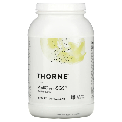 Thorne, MediClear-SGS, с ванильным вкусом, 977 г (34,4 унции)