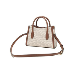 Michael Kors Gabby Small Logo Satchel Vanilla