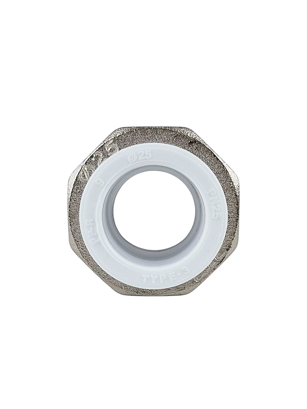 Муфта комбинированная разъемная (Американка) PPR наружная резьба 25х1,  белый, RTP (100/10)