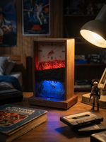 Настольные часы "Изнанка" - арт-объект с двумя циферблатами и подсветкой