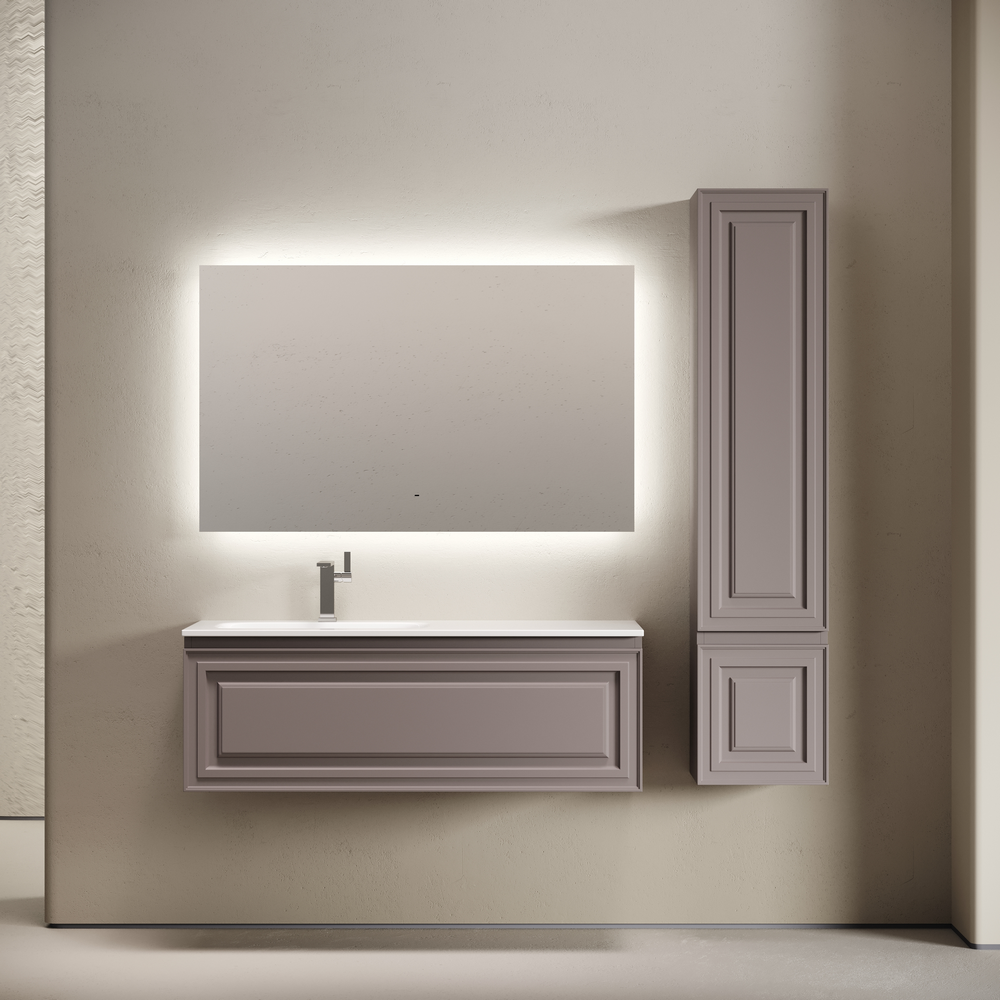 Тумба подвесная SANCOS Very  левая 1195х445х406, c одним  ящиком оснащенным доводчиками, Doha Soft , арт.VR120LSM