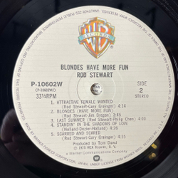 Винтажная виниловая пластинка LP Rod Stewart Blondes Have More Fun (Japan 1978) (Obi) Dirty Weekend