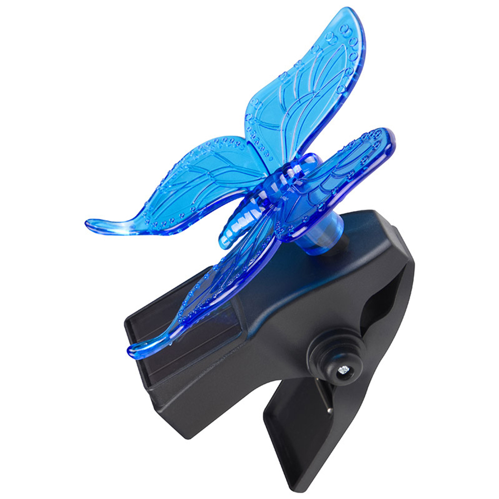 Светильник на солнечной батарее "Бабочка" на прищепке