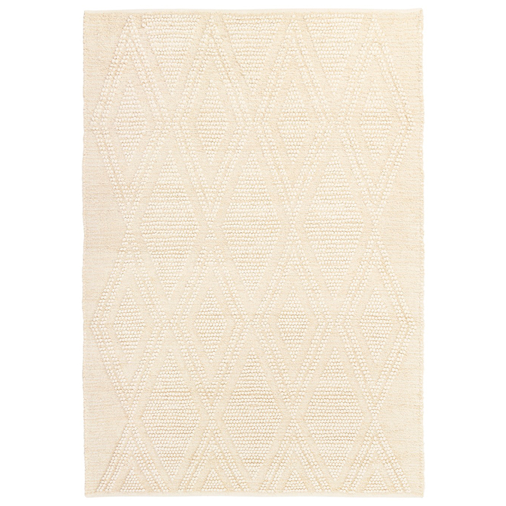 Ковер из шерсти и переработанного хлопка shillong из коллекции ethnic