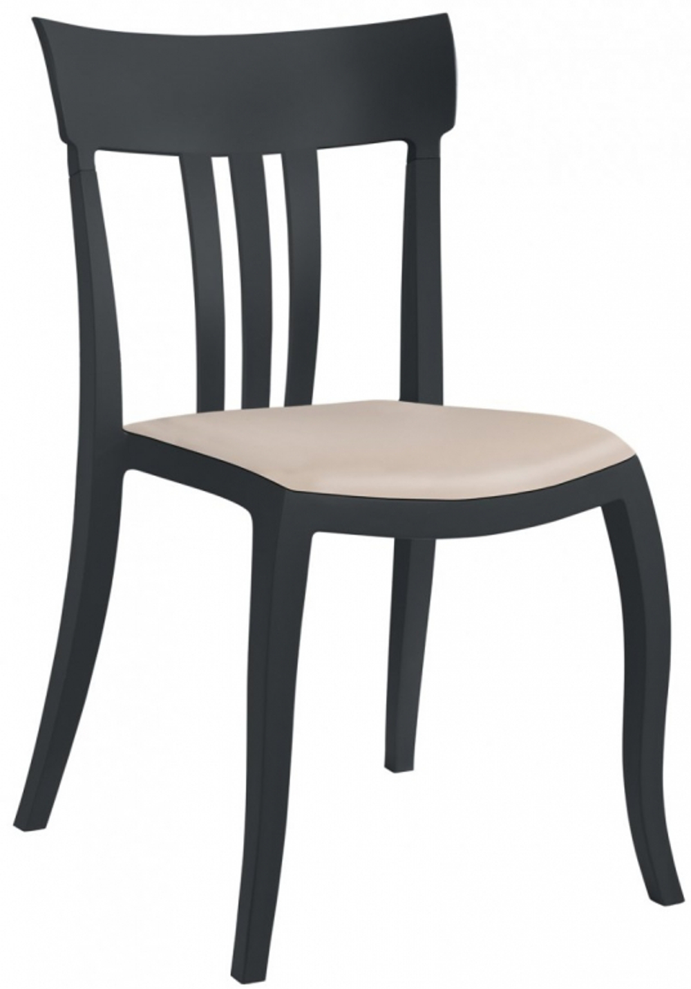 Стул пластиковый с обивкой Papatya Trio-S Soft