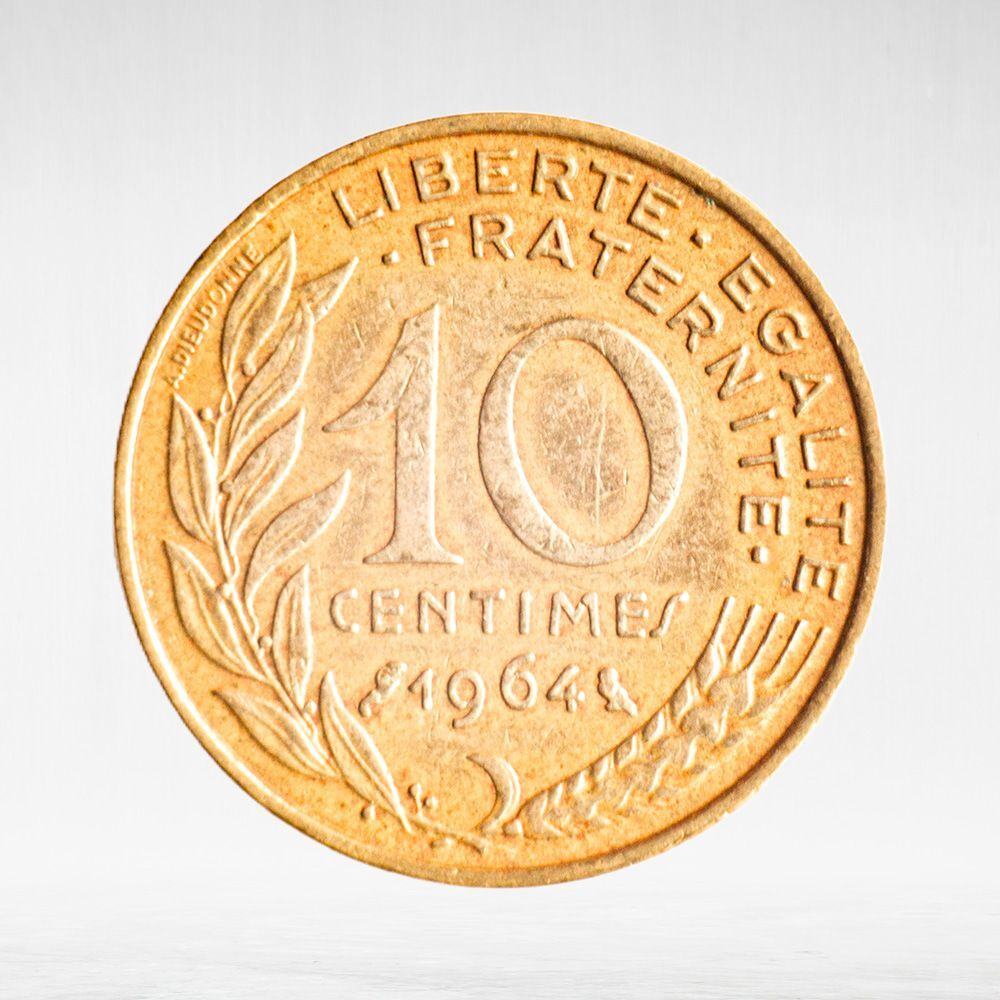France, 10 Centimes 1964, VF